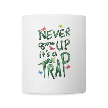 Nie Erwachsen Werden – Falle - Mug - white - Front