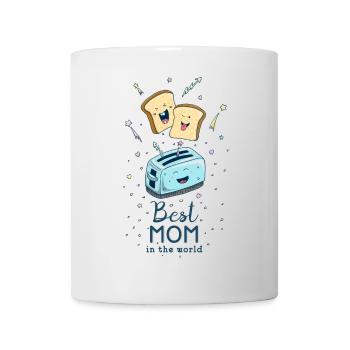 Toast - Meilleure maman du monde - Mug blanc - blanc - Devant