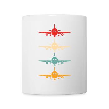Luftfahrt Flugzeug Fliegen Airline Vintage Pilot - Tasse - Weiß - Vorne