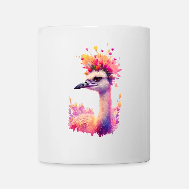 Kranich - Tasse - Weiß