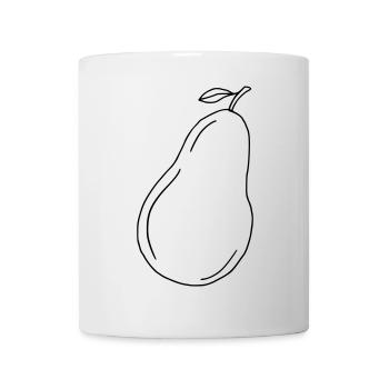 Birne - Tasse - Weiß - Vorne
