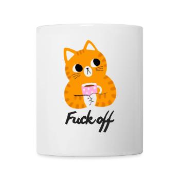 Chat agacé - Mug blanc - blanc - Devant