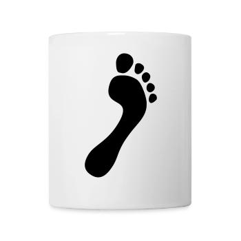 natural runners barfuss flaeche 2023 - Tasse - Weiß - Vorne