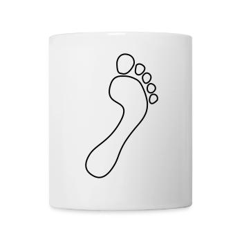 natural runners barfuss umriss 2023 - Tasse - Weiß - Vorne