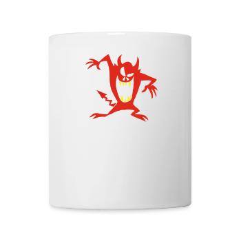 Skull and demon - Mug - white - Front