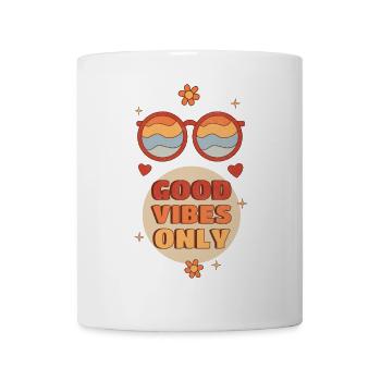 Good Vibes Vintage Graphic - Mug - white - Front