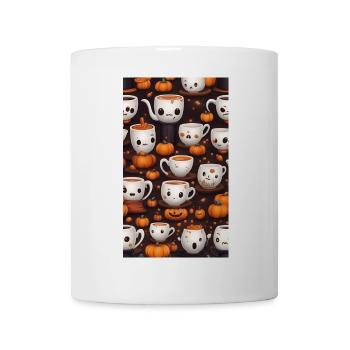 Cafés d'Halloween Mignons et Macabres - Mug blanc - blanc - Devant