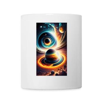 Universe with planet - Mug - white - Front