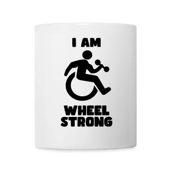 I'm wheel strong. For strong wheelchair users * - Mug - white - Front