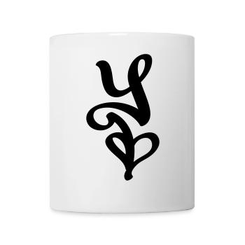 dfyl Signature Letter Y - Tasse - Weiß - Vorne