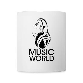 music world icon headphones musician graphic - Mug - white - Front
