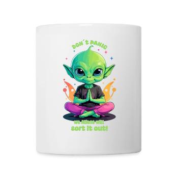 Cute Alien Regulates this ! - Mug - white - Front