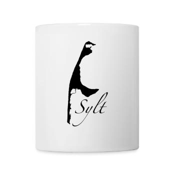 Sylt Schrift schwarz - Tasse - Weiß - Vorne