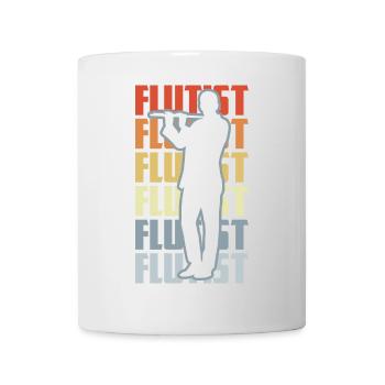 Retro Flutist - Mug - white - Front