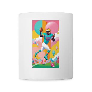 American Football Player Design - Tasse - Weiß - Vorne