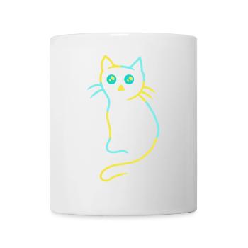 Bébé Kawaii Chat Chats Animaux Enfants Bébé - Mug blanc - blanc - Devant
