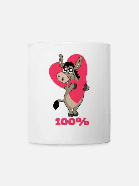 100% Liebe - Tasse - Weiß