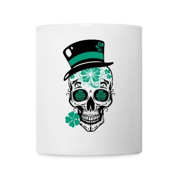 Crâne de sucre Saint-Patrick - Mug blanc - blanc - Devant