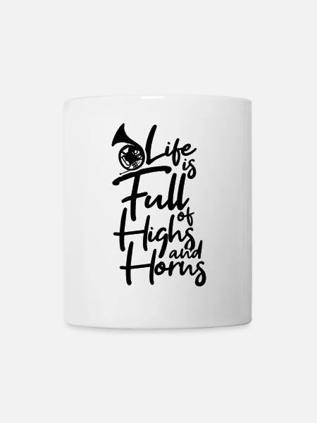 Waldhorn Witz - Tasse - Weiß