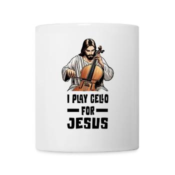 Je joue du violoncelle pour Jésus - Mug blanc - blanc - Devant