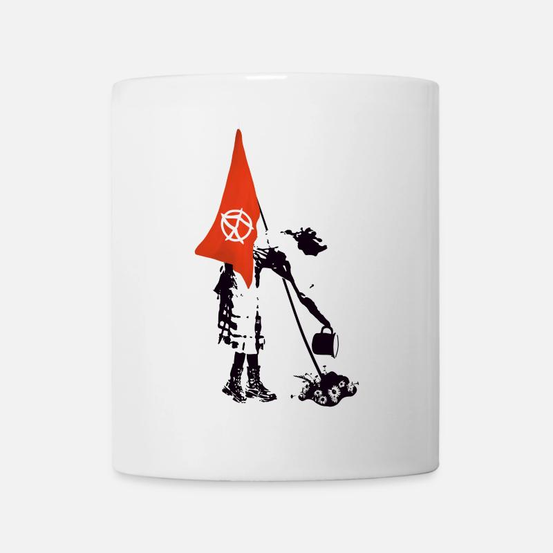 Drapeau Drapeau Anarchie - Rébellion Punk - Mug blanc - blanc