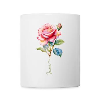 Peint en rose avec des détails éclatants - Mug blanc - blanc - Devant
