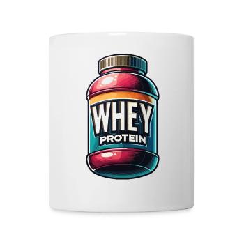Molkenprotein-Muskel - Tasse - Weiß - Vorne