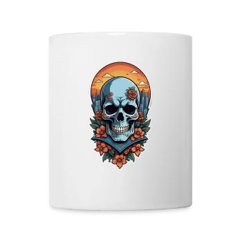 Bones and Botany skull - Mug - white - Front
