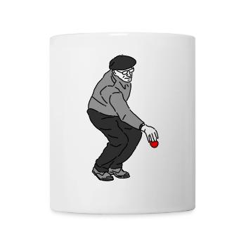 Petanque Spieler Rechtshänder - Tasse - Weiß - Vorne