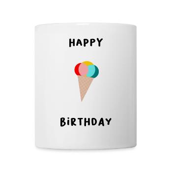 HAPPY BIRTHDAY. HAPPY BIRTHDAY. ANNIVERSARY. - Mug - white - Front