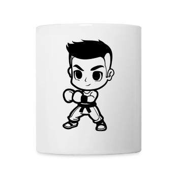 Kickboxing Garçon Look Comique - Mug blanc - blanc - Devant