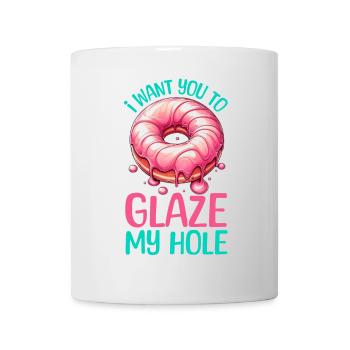JE VEUX QUE TU GLACES MON TROU - Mug blanc - blanc - Devant