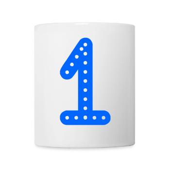 1. 1 Jahr. 1. JAHRESTAG. 1-JÄHRIGES JUBILÄUM - Tasse - Weiß - Vorne