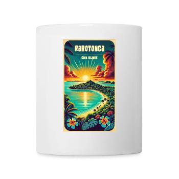 Parotonga Cook Islands Vintage Sun - Mug - white - Front