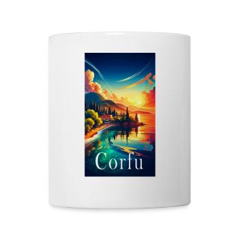 Corfu Greece landscape travel design - Mug - white - Front