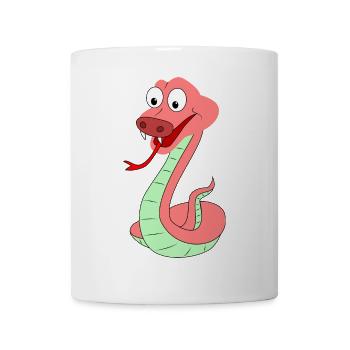 Funny Snake - Mug - white - Front