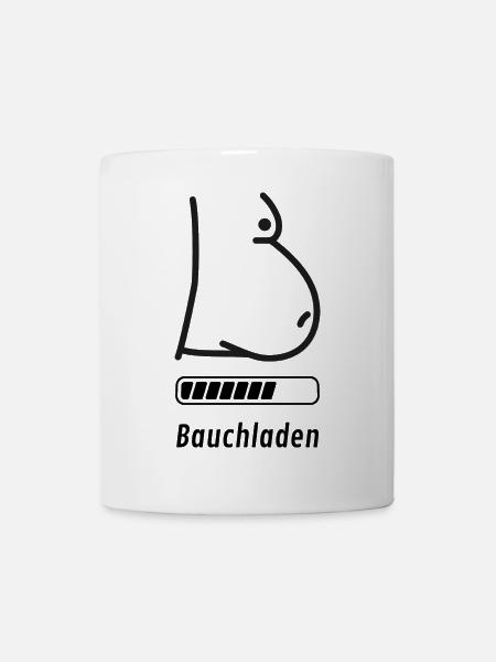 Bauchladen - Tasse - Weiß