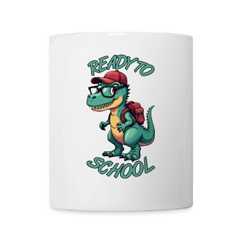 DINO RENTRÉE SCOLAIRE - Mug blanc - blanc - Devant