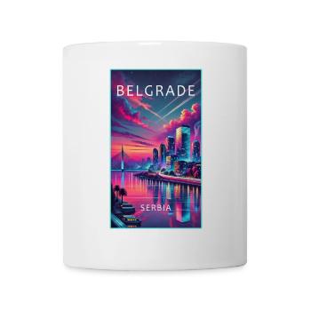 Belgrade Serbia city design - Mug - white - Front