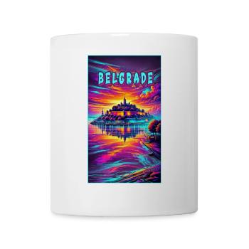 Motif souvenir de Belgrade, Serbie - Mug blanc - blanc - Devant