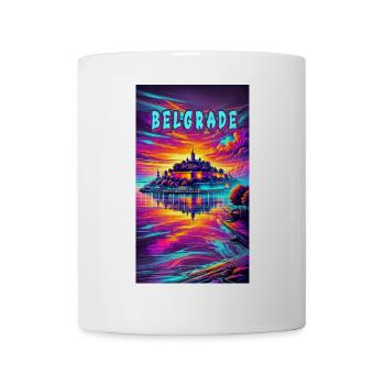 Motif souvenir de Belgrade, Serbie - Mug blanc - blanc - Devant