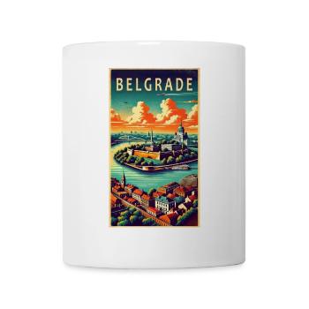 Belgrad Serbien Retro Design - Tasse - Weiß - Vorne