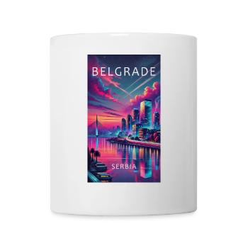 Belgrad Serbien Stadt Design - Tasse - Weiß - Vorne