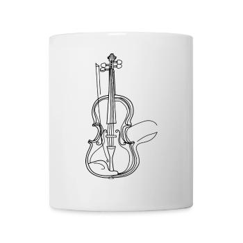 Violin Drawing - Mug - white - Front