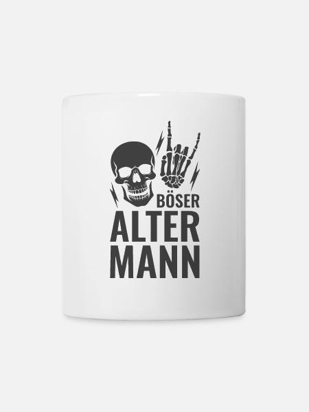 Böser alter Mann - Tasse - Weiß