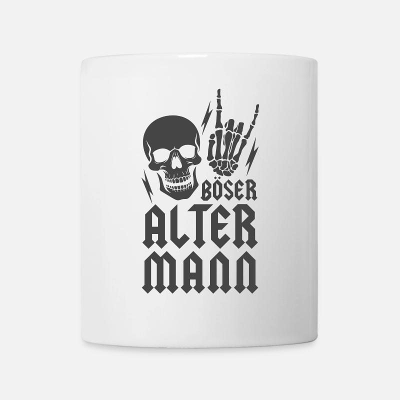 Böser alter Mann - Tasse - Weiß