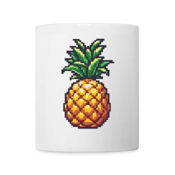 Icône pixel ananas - Mug blanc - blanc - Devant