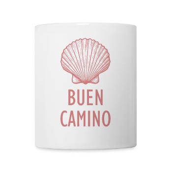 Buen Camino de Santiago Pilgermuschel - Tasse - Weiß - Vorne