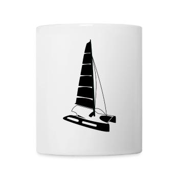 Catamaran design by Nicolas POITEVIN - Mug blanc - blanc - Devant