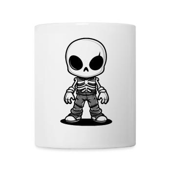Skelett Comic Halloween - Tasse - Weiß - Vorne